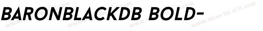 BaronBlackDB Bold字体转换